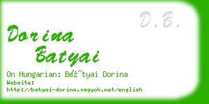 dorina batyai business card